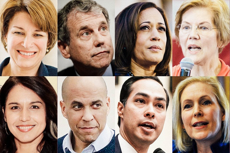 Eight candidates running in 2020 for President.